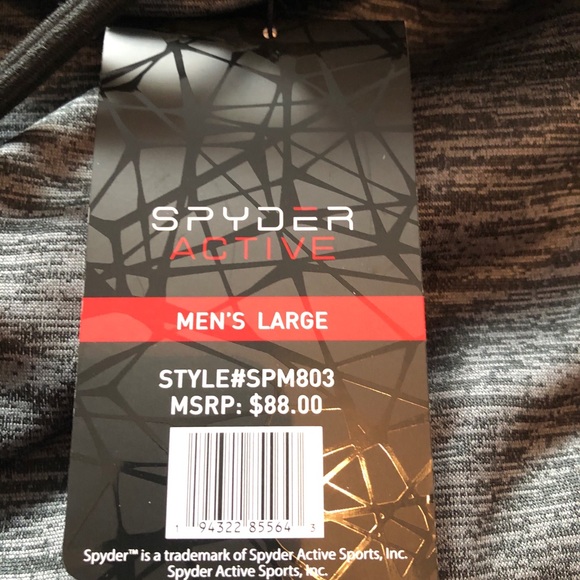 NWT Spyder Active PullOver Sweater With Hoodie - Picture 11 of 11